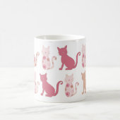moderne Katzen-Tasse Kaffeetasse (Mittel)