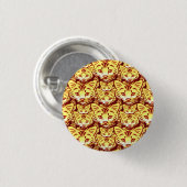 Moderne Katzenkunst Button (Vorne & Hinten)
