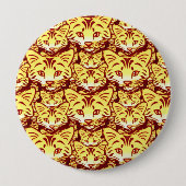 Moderne Katzenkunst Button (Vorderseite)