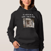 Moderne Katzenmutter Benutzerdefinierter Text Haus Hoodie (Vorderseite)
