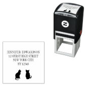 Moderne KatzenSilhouetten für die Briefmarke von R Permastempel (Beispiel)