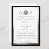 Moderne keltische Hochzeitseinladung Einladung (Vorne/Hinten)