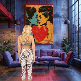 Moderne keltische Knotendesign-, Braun- und Goldak Capri Leggings