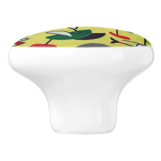 Moderne Keramik für Atomdesign aus der Mitte des J Keramikknauf (Seitenansicht)