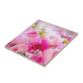 Moderne Keramik mit rosa Rosa Kachel (Seite)