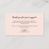 Moderne Kerzen und schmelzen kleine Unternehmen da Visitenkarte (Rückseite)