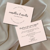 Moderne Kerzen und schmelzen kleine Unternehmen Dankeskarte