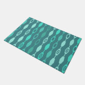 Moderne Ketten im Mittelalter Aquamarin Fußmatte (Schrägansicht)