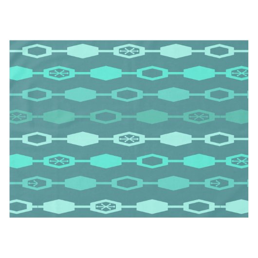 Moderne Ketten im Mittelalter Aquamarin Tischdecke (Vorderseite (Horizontal))