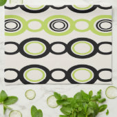 Moderne Kettenglieder aus dem Mittelalter, Schwarz Geschirrtuch (Gefaltet)