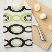 Moderne Kettenglieder aus dem Mittelalter, Schwarz Geschirrtuch (Viertel Falte)