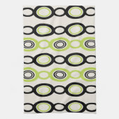 Moderne Kettenglieder aus dem Mittelalter, Schwarz Geschirrtuch (Vertikal)