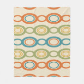 Moderne Kettenverknüpfungen Mitte des Jahrhunderts Fleecedecke (Vorderseite)