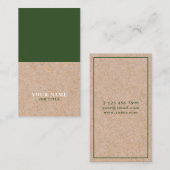 Moderne Kiefer Visitenkarte (Vorne/Hinten)