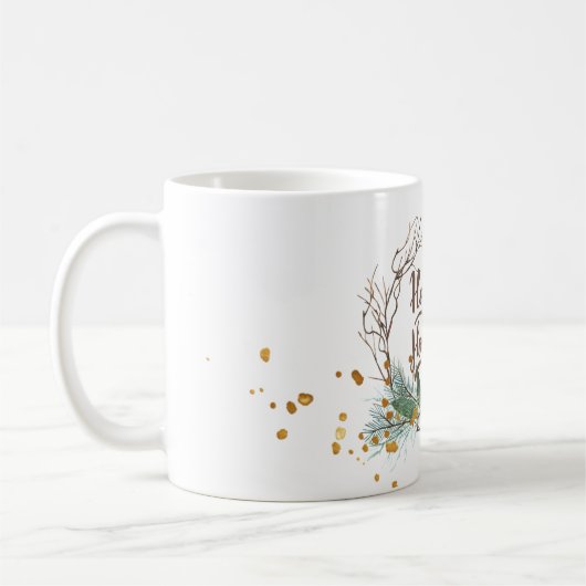 Moderne Kiefernwälder im Winter - Kiefernwälder Kaffeetasse (Links)