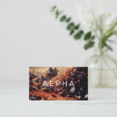 Moderne Kies Rock Background Design Business Card Visitenkarte (Stehend Vorderseite)