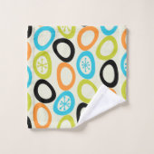 Moderne Kieselsteine aus dem Mittelalter 3 Badhandtuch Set (Waschlappen)