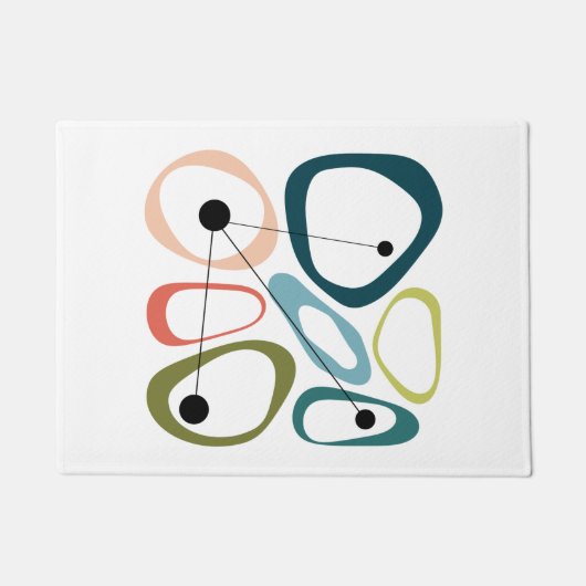 Moderne Kieselsteine aus dem Mittelalter Fußmatte (Vorderseite)