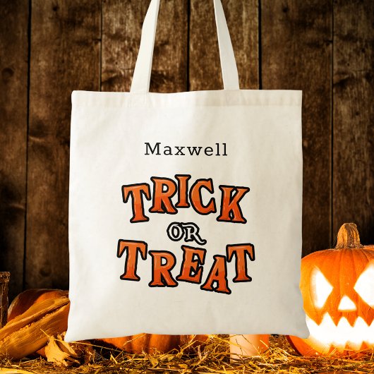 Moderne Kinder Frohes Halloween Süßigkeiten oder S Tragetasche