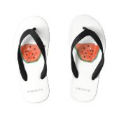 Moderne Kinder Handgezogene Wassermelone Rotes Grü Kinderbadesandalen (Fußbett)