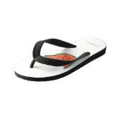 Moderne Kinder Handgezogene Wassermelone Rotes Grü Kinderbadesandalen (Schrägansicht)