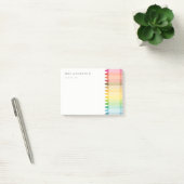 Moderne Kinder lehren farbenfroh Rainbow Crayon Co Post-it Klebezettel (Büro)