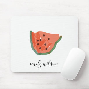 Moderne Kinder Lehrer Handgezeichnete Wassermelone Mousepad