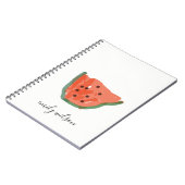 Moderne Kinder Lehrer Handgezeichnete Wassermelone Notizblock (Linke Seite)