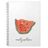 Moderne Kinder Lehrer Handgezeichnete Wassermelone Notizblock (Vorderseite)