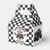Moderne Kinder Monster Trucks Geburtstagsparty Geschenkschachtel (Vorderseite)