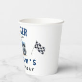 Moderne Kinder Monster Trucks Geburtstagsparty Pappbecher (Rückseite)