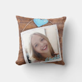 Moderne Kinder personalisiertes Foto Kissen (Vorderseite)