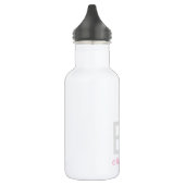 Moderne Kinder rosa Personalisiert klein Edelstahlflasche (Links)
