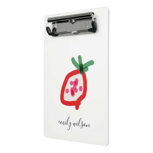 Moderne Kinder Schullehrer Hand Drachenfrucht Mini Klemmbrett (Gewinkelt2)