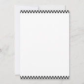 Moderne Kinder Schwarzes Monster Trucks Geburtstag Einladung (Rückseite)