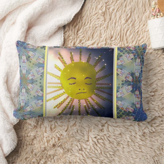 Moderne Kinder träumen groß und schön Lumbar Pi Lendenkissen (Decke)