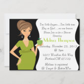 Moderne Kinderdusche Einladung (Vorderseite)