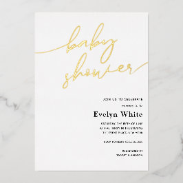 Moderne Kinderdusche Folieneinladung