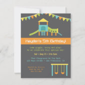 Moderne Kindergeburtstag-Party Einladung (Vorderseite)