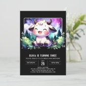 Moderne Kinderkühe Geburtstag Einladung (Stehend Vorderseite)