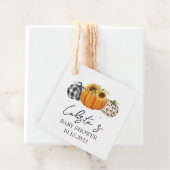 Moderne Kinderpuppe und Sonnenblumendusche Geschenkanhänger (Beispiel)