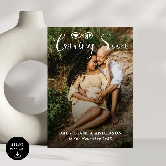 Moderne Kinderschwangerschaft im bald kommenden Fo Ankündigung