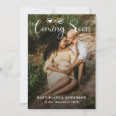 Moderne Kinderschwangerschaft im bald kommenden Fo Ankündigung (Vorderseite)