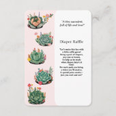 Moderne Kinderspülung Cactus Baby Shower Begleitkarte (Vorderseite)