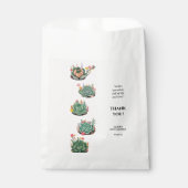 Moderne Kinderspülung Cactus Baby Shower Geschenktütchen (Vorderseite)