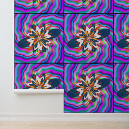 Moderne Kinderzimmer Bunte Florale Mandala-Kunst  Tapete