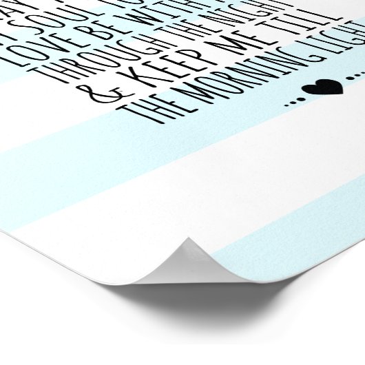 Moderne Kinderzimmer Wall Art Kindergebet Printwer Poster (Ecke)