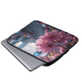 Moderne Kirschblüte 13' Laptopschutzhülle (Vorne Knopf)