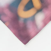 Moderne Kirschblüte Fleecedecke (Ecke)