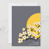 Moderne Kirschblüten-Brautparty-Einladung Einladung (Rückseite)